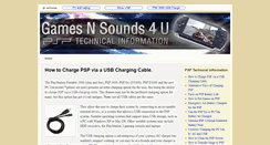 Desktop Screenshot of gamesnsounds4u.com